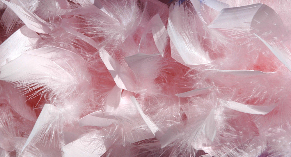 2 Yards - Pale Pink Heavy Weight Chandelle Feather Boa | 80 Gram